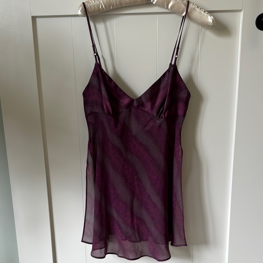 Purple Sheer Babydoll Victoria Secret XS
